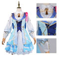 Genshin Impact Kamisato Ayaka Springbloom Missive Cosplay Costume Wig Dress Game New Skin Outfit Inazuma Women Girls. 