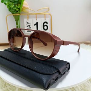 New European and American style fashion punk round sunglasses trend mens and womens retro personality glasses outdoor sun shading cycling UV protection