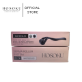 HOSOKU Derma Roller System – 0.75mm | 540 Titanium Needles for Hair Growth & Acne Scar Treatment. 
