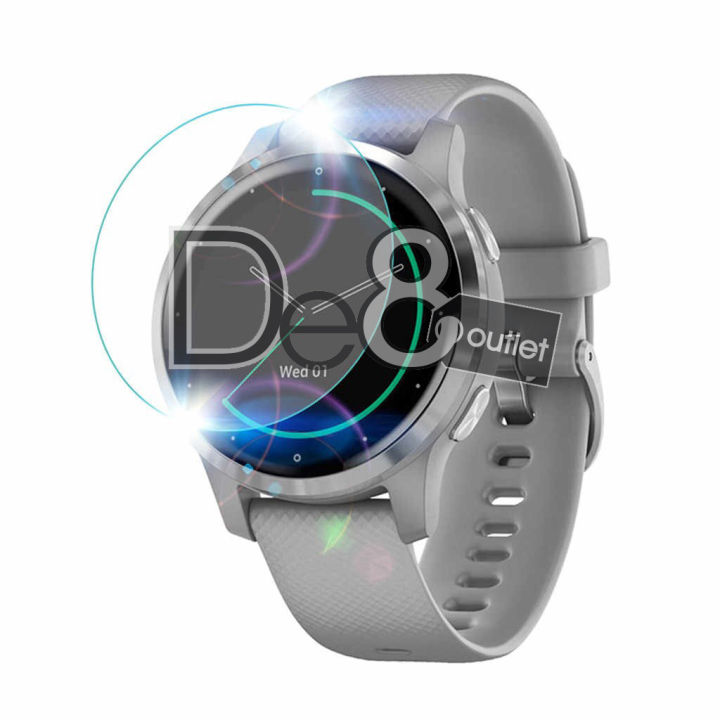 FTRONGRT Coque Compatible Avec Garmin Vivoactive 6, PC + Film Trempé, Anti-Rayures Étui De Protection Tout Compris Compatible Avec Garmin Vivoactive 6. Transparent