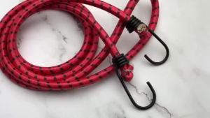 1.5M Bungee Cord with Metal Hooks Elastic Tie Down Rope for Luggage and Motorcycle