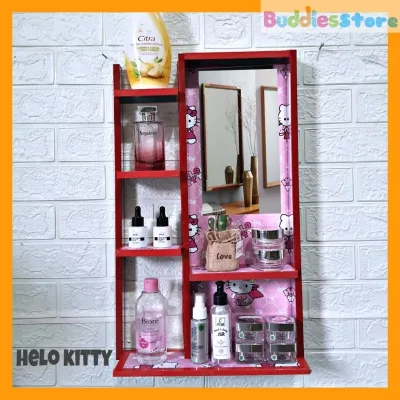 RAK KOSMETIK GANTUNG BARU - RAK KOSMETIK KAYU KOKOH DAN KUAT - RAK ALAT MAKE UP