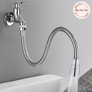 Đầu Nối Vòi Nước Dài 70cm Xoay 360° Đầu Nối Dài Vòi Nước Bồn Rửa Mặt Tiện Dụng Ren mịn 22mm
