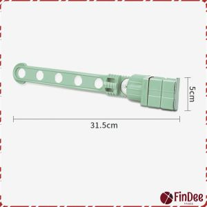 FinDee ราวตากผ้าล๊อคกับกรอบหน้าต่างติดตั้งง่าย