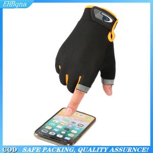 [COD] 1Pair Anti-Slip Breathable Fishing Gloves Two Finger Cut Durable Outdoor Sport
