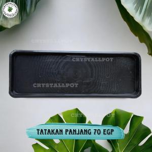 Tatakan Alas Pot Panjang Elang 70 Hitam - TRAY PANJANG EGP 70 HITAM