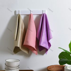 Dishcloth Cleaning Towel Kitchen Dish Towel 25*25cm Glass Window Cleaning Car Dust Cleaning Cloth Absorbent Car Wash