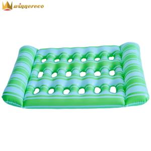 【HOT】 Hammock Recliner Chair PVC Inflatable Water Sleeping Bed Foldable Floating Lounger Air Mattress Outdoor Swimming