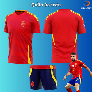 (Vải thun mè) Áo bóng đá đội tuyển Tây Ban Nha đỏ sân nhà 2024/2025 áo bóng đá in tên số theo yêu cầu ĐHL SPORT