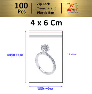 100PCS Ziplock Bag Transparent Plastic Bag (114) Packaging Bag Sealed Bag Food Grade Plastic Bag Sealed Pocket Storage Bag Thickened Bag