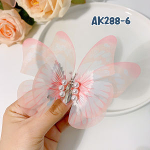 Jepit Rambut Korea Anak Kupu-Kupu Besar Warna Gradasi Aksesoris Hiasan Rambut Hair Clip AK288