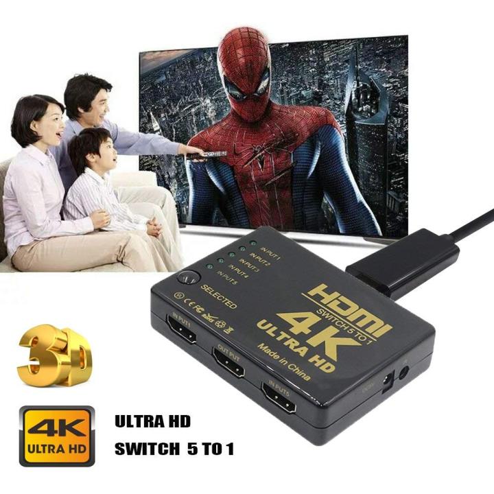 3-Port HDMI 4K Switch with Remote, Support 4K@60Hz HDCP 2.2 Hig 3-Port HDMI 4K Switch with Remote, Support 4K@60Hz HDCP 2.2 Hig