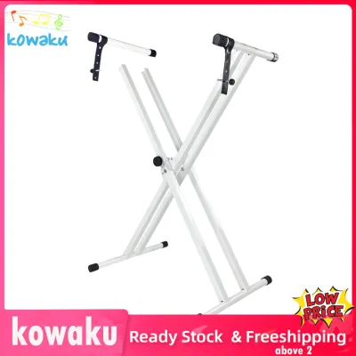 Piano Stand Electronic Keyboard Stand Adjustable Height Heavy Duty Double Braced Digital Piano Stand for Travel Performance