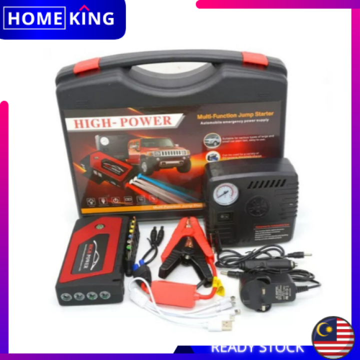 HOMEKING | 6000mAh 12V Car Jumper Car Powerbank Car Tyre Air Pump ...