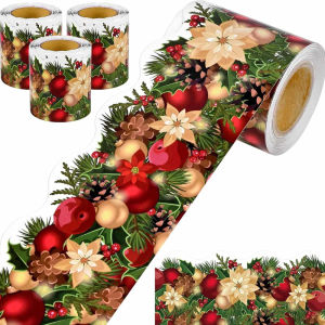 7.5cm*18m/roll Christmas Bulletin Border Stickers Christmas Decoration Borders
