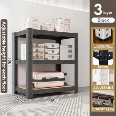 Household shelf storage racks multi-layer floor-to-ceiling balconies integrated wall-to-wall warehouses express stora