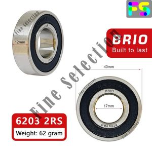BRIO BEARING 6203-2RS 1pc BANTALAN LAHER KLAHER