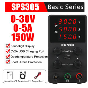 🔥PH Local Stock🔥 KUAIQU DC Switching Power Supply 30V5A 30V10A 60V5A 120V3A with OCP OVP Phone repair Power Supply USB 5V 2A Quick Charge Encoder Knob Battery Charging Power Supply