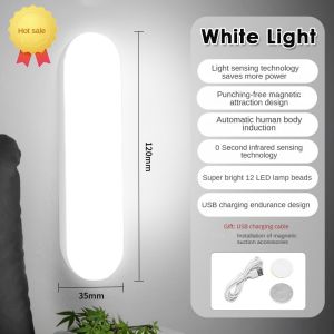 Kebidumei Led Induction Light Motion Sensor Cabinet Light Wireless Led Night Lights Usb Rechargeable Stair Lamp