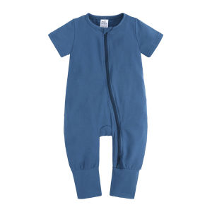 New Baby Jumpsuit Baby Solid Color Casual Clothes Short Sleeves for Baby and Infants Home Bellyband Jumpsuit