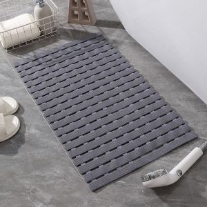 Shower Mat Non Slip Bathtub Mats Bath Mats for Shower Tub with Drain Holes Bathmat Bath Tub Mat