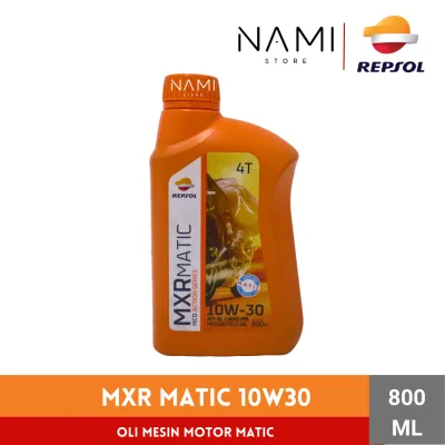 *REPSOL MXR MATIC 10W30 (0.8L)* Oli Mesin Motor Matic / Skuter – Original