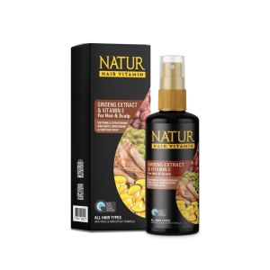 Hair VItamin Natur 80ml Olive Oil & Vitamin E  Ginseng Extract & Vitamin E  Aloe Vera Extract & Provitamin B5