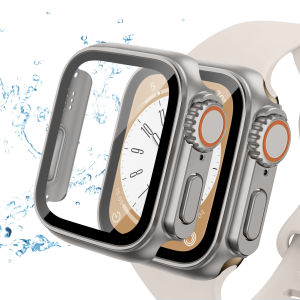 Change to Ultra Case for Apple Watch Series 9 Case 45mm 41mm 40mm 44mm 42mm 38mm iWatch Cover with Glass Screen Protector for Apple Watch Series 8 7 SE2 SE 6 5 4 3 2 1