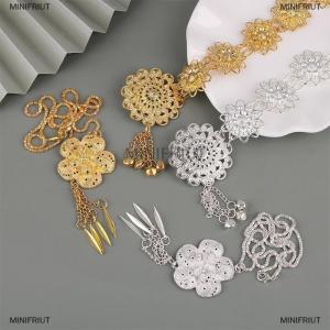 [COD] MINIFRIUT Traditional Sarong Color Belt Vintage Jewelry Buckle Belt Necklace For Woman Decoration