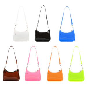 【NEW】Clear PVC Summer Jelly Purses Waterproof Women Transparent Beach Tote Candy Color Hobos Fashion Casual Female Handbags for Travel