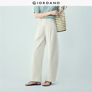 Giordano Women Women Pure Cotton Casual Pants Free Shipping 18416005