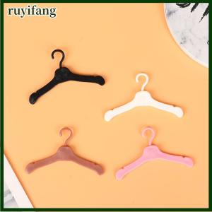 ruyifang 10PCS Lovely Hangers Mini Cute Wardrobe Dress Coat Clothes Plastic Accessories
