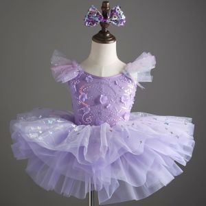 Childrens tutu dress for performances girls ballet dress cute princess dress sequin tulle dress kindergarten dance dress