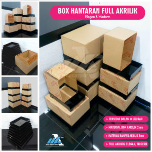 Kotak Hantaran Full Akrilik 8 UKURAN | Box Hantaran Full Akrilik isi 8 UKURAN