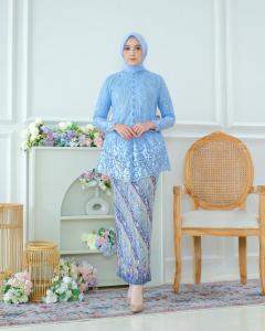 Naily kebaya - Set blus Najma Matt tulle mutiara Mix payet exclusive