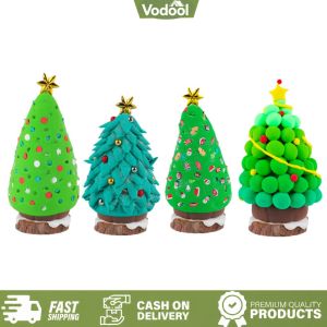 [VSC] Christmas Trees Crafts Set Multi-Purpose Christmas Tree Modeling Clay Set Handmade Christmas Tree Crafts for Children Gift