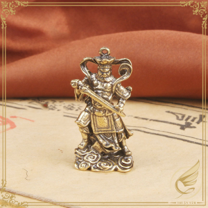 Móc Khóa Phật Giáo Tượng Mini Tứ Đại Thiên Vương Hộ Pháp Bằng Đồng Thau - Đồ Đồng Thuận Tâm