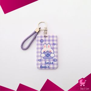 BabyShop-C1240 ID Card Holder Motif Karakter Lucu Pelindung Kartu Name Tag Tempat Kartu Akses Lanyar