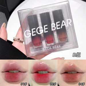 3PCS Punk Juice Red Lipgloss Black Mirror Glass Water Light Clear Lip Glaze Waterproof Non Stick Liquid Lipstick Nude Lip Tint Makeup