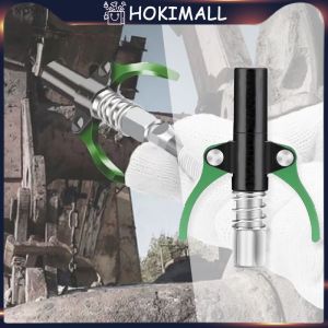 Grease Coupler Kepala Grease Gun Pegangan Ganda Kepala Semprotan Minyak Gemuk Lewat Mesin Heavy-Duty