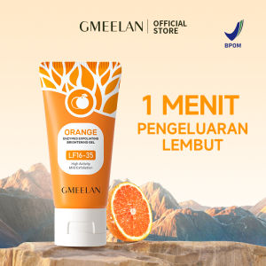 GMEELAN 1PC Orange Exfoliating Gel Facial Glowing Blackhead Cleaner Body Exfoliating 1Menit 50g [gmeelan skincare]]