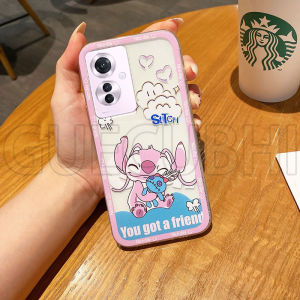 เคสOPPO Reno11 F Reno 11 Reno11 Pro 5G ใหม่2024 ซิลิโคนแบบนุ่มสติทช์ลายการ์ตูน น่ารักโปร่งใส เคสโทรศัพท์ OPPO Reno 11 F 5G ฝาครอบโทรศัพท์ขนาด