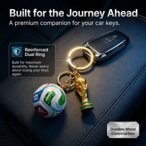 🏆World Cup Trophy Keychain Pendant/Men/Women/Fans Gift/Metal/Collectors Souvenir/Car Bag Charm/2026 FIFA World Cup Trophy Keychain Pendant