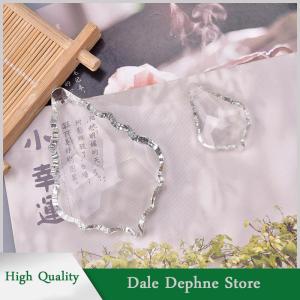 [Dale Dephne] 1PC CLEAR โคมระย้ากระจกคริสตัลโคมไฟชิ้นส่วนปริซึมแขวนหยดจี้