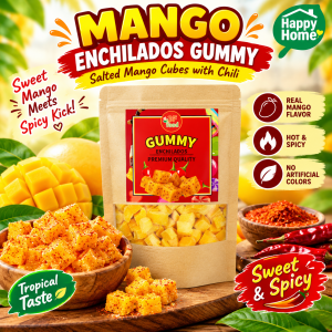 Mango Gummy Enchilados – Sour Salty Sweet and Spicy with Tajín and Chamoy