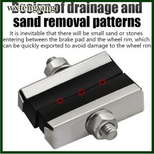 wxfengying Bike Brake Blocks Rubber Cycling Part Tools MTB Mountain Road Bicycle Lightweight V-brake Shoes Pads Bicycle Accessories