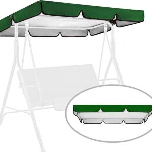 Outdoor Yard Swing Canopy Replacement Cover 3 Seater Universal Porch Swing Cover Outdoor Waterproof Top Cover Replace