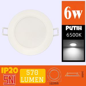 Lampu Downlight Led Inbow Probest 6W 9W 12W 18W Putih 55inch Superbright FHLC