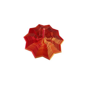3D Printing Expanded Sensory Fidget Star Model Visual Illusion Hexagon Whirling Spiral Ornaments Stress Relief Toy