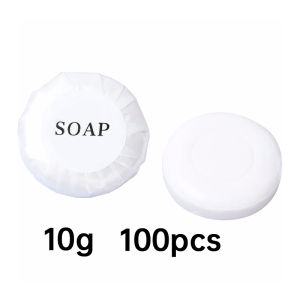 100Pcs 10g Disposable Hotel Soap Round Bath Soap Guest Soap Travel Soap